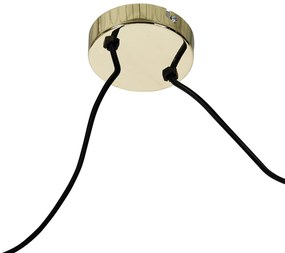 Hanglamp goud 2-lichts incl. LED goud dimbaar - Cava Luxe Modern Minimalistisch E27 rond Binnenverlichting Lamp