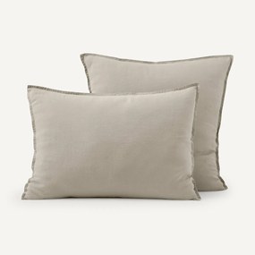 Kussensloop in gewassen linnen, Elina