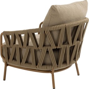 Seasons Biarritz Living Chair Amber With Cushions Rope Zand/Beige
