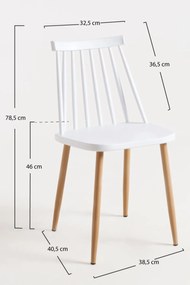 Set 4 Bik Stoelen
