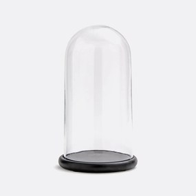 Stolp in glas met zwarte sokkel, Campa