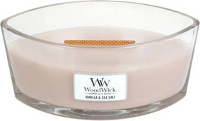WoodWick geurkaars - Ellipse HearthWick Flame - Vanilla&amp;Sea Salt
