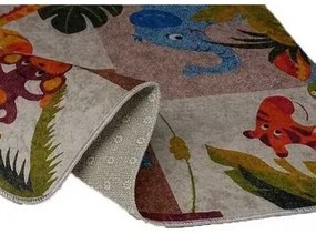 Kleden Oranje Mani Textile  Vloerkleed voor de kinderkamer