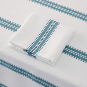 Gestreept geweven-geverfd katoenen tafelkleed, Boisseau