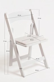 Pak 4 Wala houten klapstoelen in