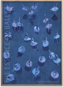 Ingelijste poster The Essence of Ballet 6 van eikenhout