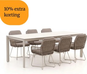 + 10% kassakorting | Diningset Intenso | 6 personen | Tuinset sintered stone | 7-delig | Kees Smit Tuinmeubelen