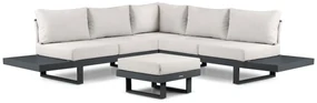 Hoek loungeset 5 personen Aluminium Grijs Lifestyle Garden Furniture Lorenzo