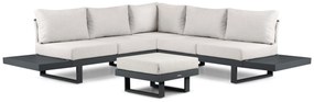Hoek loungeset 5 personen Aluminium Grijs  Lifestyle Garden Furniture Lorenzo