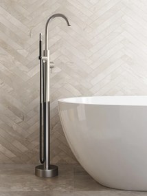 Saniclear Exclusive Stripes Pro vrijstaande badkraan RVS