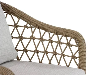 Tuinset 8 personen 300 cm Aluminium/wicker Taupe Coco Bali/Brighton