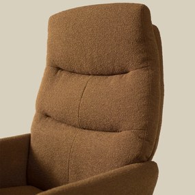 Verstelbare Fauteuil Met Voetenbank Caramel