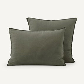 Kussensloop in gewassen linnen, Elina