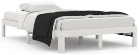 vidaXL Bedframe massief grenenhout wit 120x200 cm