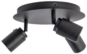 Moderne badkamer spot zwart 3-lichts IP44 - Ducha