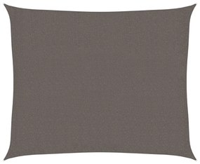 vidaXL Zonnezeil 160 g/m² 2,5x3 m HDPE antracietkleurig