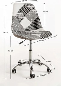 Set 4 Neo Patchwork Stoelen