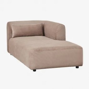 Rechter Chaise Longue Voor Modulaire Bank Fogler Corduroy Kameelbruin - Sklum