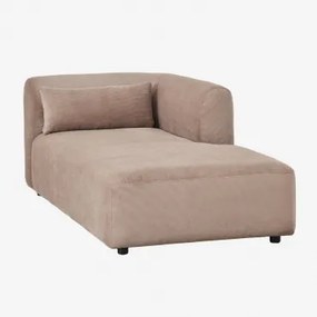Rechtse Chaise Longue Module Voor Modulaire Bank Fogler Corduroy Kameelbruin - Sklum