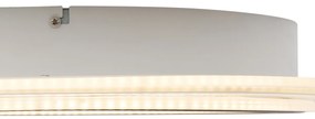 Design plafondlamp wit met antraciet rond incl. LED dimbaar - Taylor Design Binnenverlichting Lamp