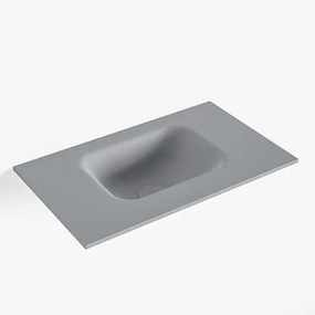 Mondiaz LEX Fontein - 50x30x0.9cm - wasbak midden - zonder kraangaten - voor toiletmeubel - Solid surface - Plata F51104Plata