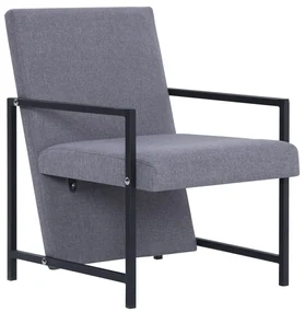 vidaXL Fauteuil stof lichtgrijs