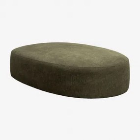 Chaise Longue Zitting Voor Modulaire Bank Giorgia Bekleed Stof Leger Groen - Sklum