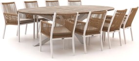 Diningset Manifesto | 8 personen | Tuinset teakhout | 9-delig | Kees Smit Tuinmeubelen