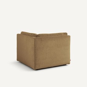 Modulaire 90° hoek in linnen fluweel, GIULIANO