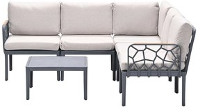 Garden Impressions Hareno loungeset 6-delig - antraciet