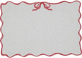 Placemat Viena met geborduurde rand