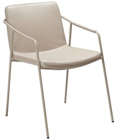 Dan-Form Boto Eetkamerstoel Minimalistisch Beige Kunstleer