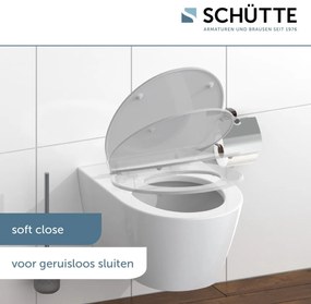 Schutte Presley dunne toiletzitting met softclose en quick release antraciet