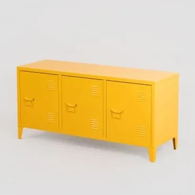 Tv-kast In Staal Pohpli Geel Albero - Sklum