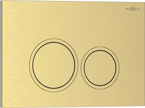Mexen Tex 01 spoelknop, geborsteld goud - 6101-11