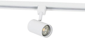 Modern railsysteem met 6 Spot / Opbouwspot / Plafondspots wit 1-fase 300cm - Iconic Jeana Modern GU10 rond Binnenverlichting Lamp
