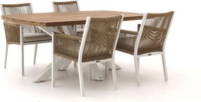 Diningset Manifesto | 4 personen | Tuinset teakhout | 5-delig | Kees Smit Tuinmeubelen