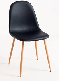 Set 4 Teok Kunstlederen Stoelen
