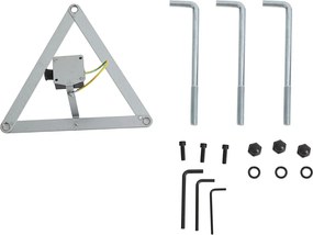 Klassieke buitenlantaarn zwart 200cm IP44 - Daphne
