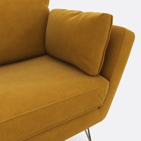 Fauteuil XL in fluweel Topim