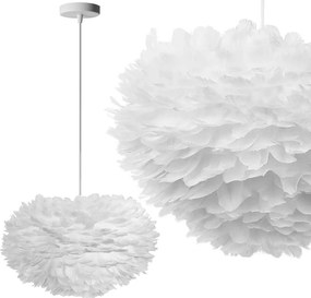 Hanglamp met veren wit APP335-3CP
