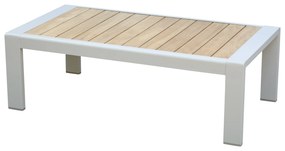 Ripasso lounge tuintafel latte aluminium teakblad 116x62xH38 cm