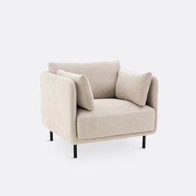 Fauteuil, getextureerde stof, Victor