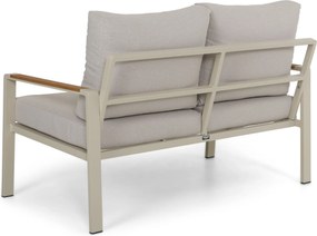 Stoel en Bank Loungeset 4 personen Aluminium Zand/Beige  Domani Furniture Leaf