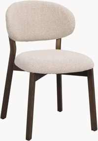 Gestoffeerde eettafelstoelen Patterson van eikenhout, 2 stuks