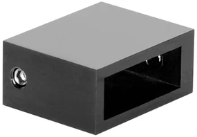 Brauer JC profielloze inloopdouche 90x110/30cm reversed gunmetal geborsteld