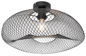 Moderne plafondlamp zwart - Zora