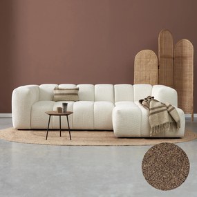 Design Bank Bruin Hoek Rechts