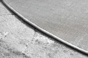 Tapijt MEFE modern  Rond ,  2783 marmeren  ,  - Structureel,  twee poolhoogte , donker grijskleuring
