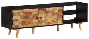 vidaXL Tv-meubel 140x30x45 cm ruw mangohout en massief acaciahout